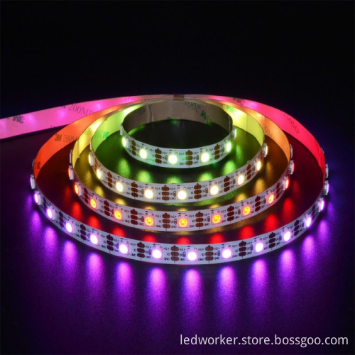 5V 12V 24V Addressable SMD 5050 RGB 60LED/M WS2812B LED Strip